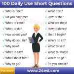 100 most common short questions