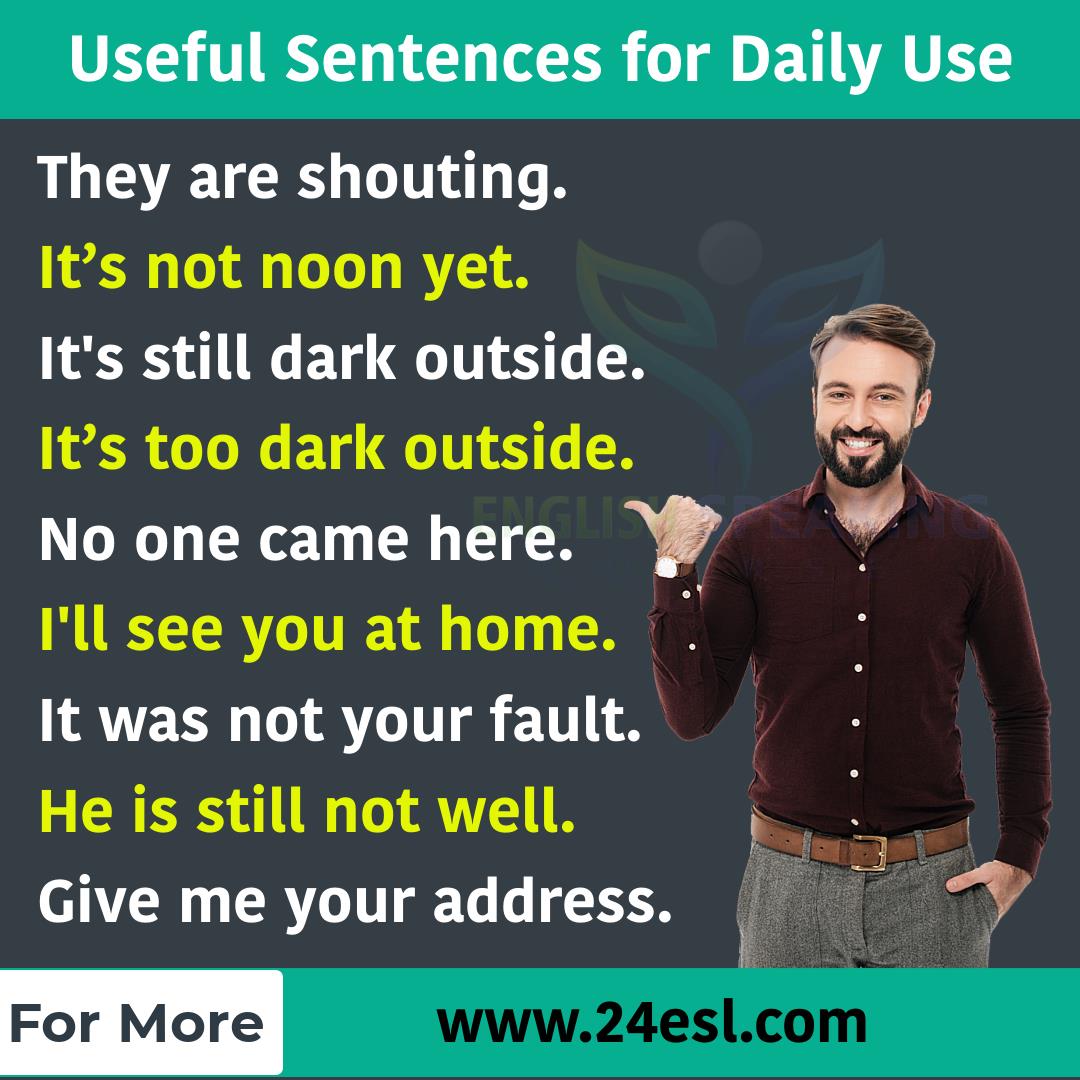 Smart English Sentences for daily use