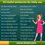 50 Useful sentences for Daily use