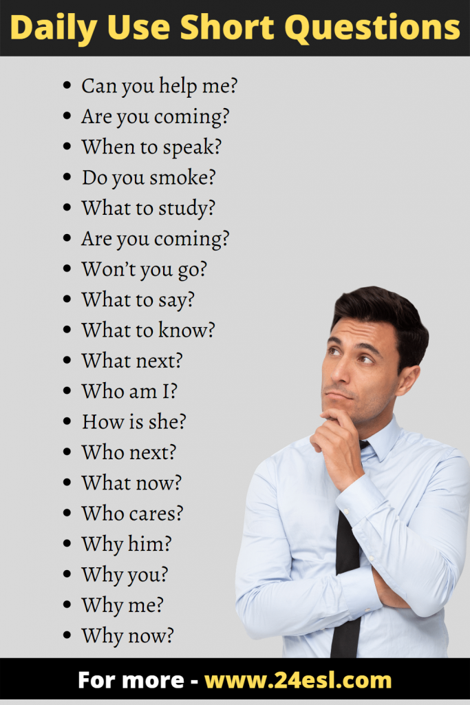 Short Questions in English