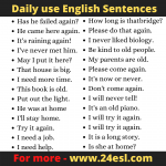115 English sentences