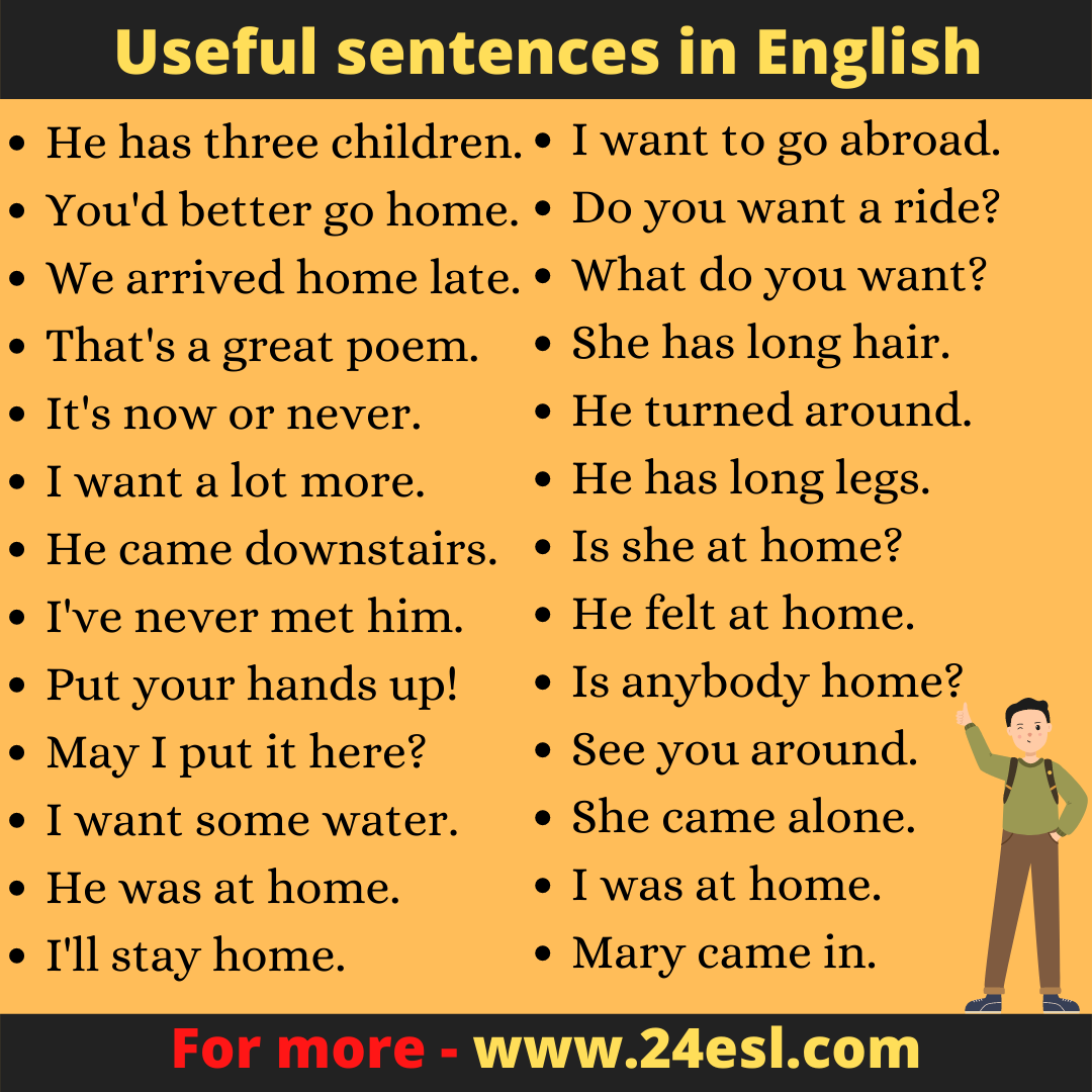 Useful sentences in English