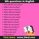Wh Questions in English