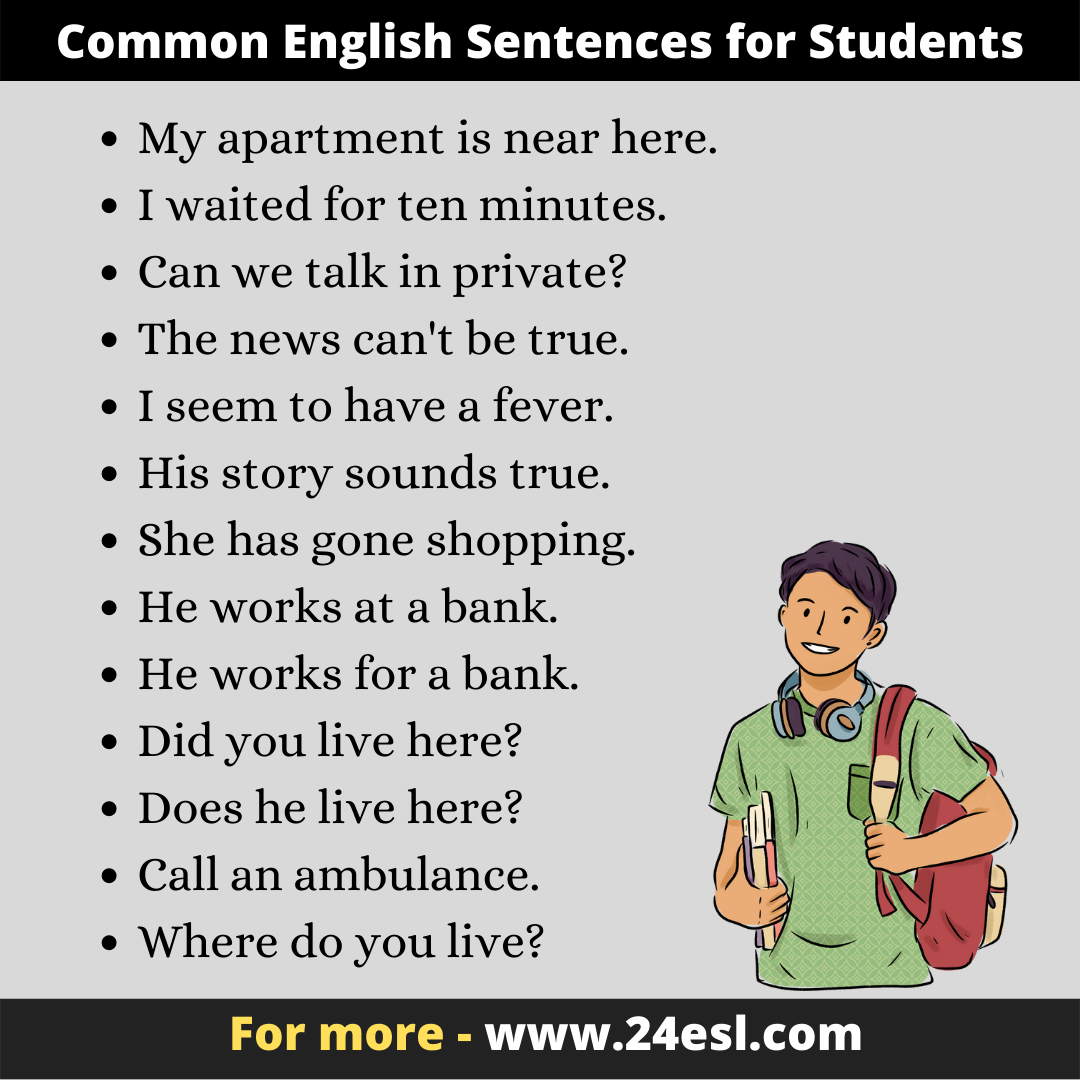 Common English Sentences for Students