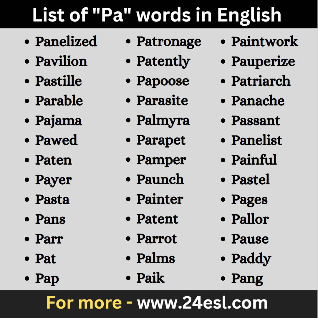 list-of-pa-words-in-english-24esl