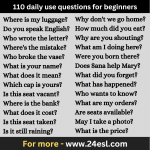110 daily use questions for beginners