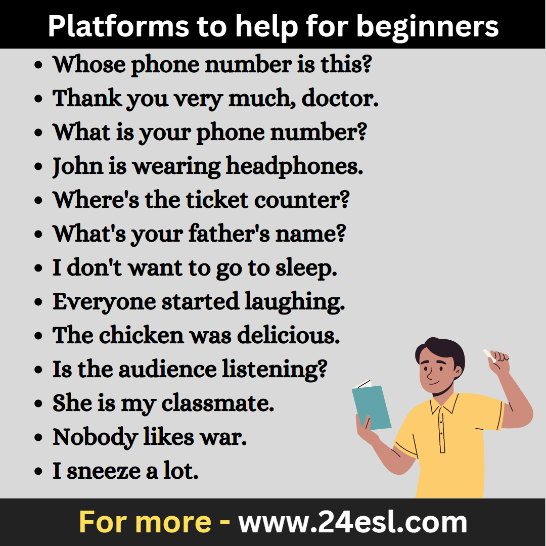 Platforms to help for beginners