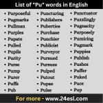 List of "Pu" words in English